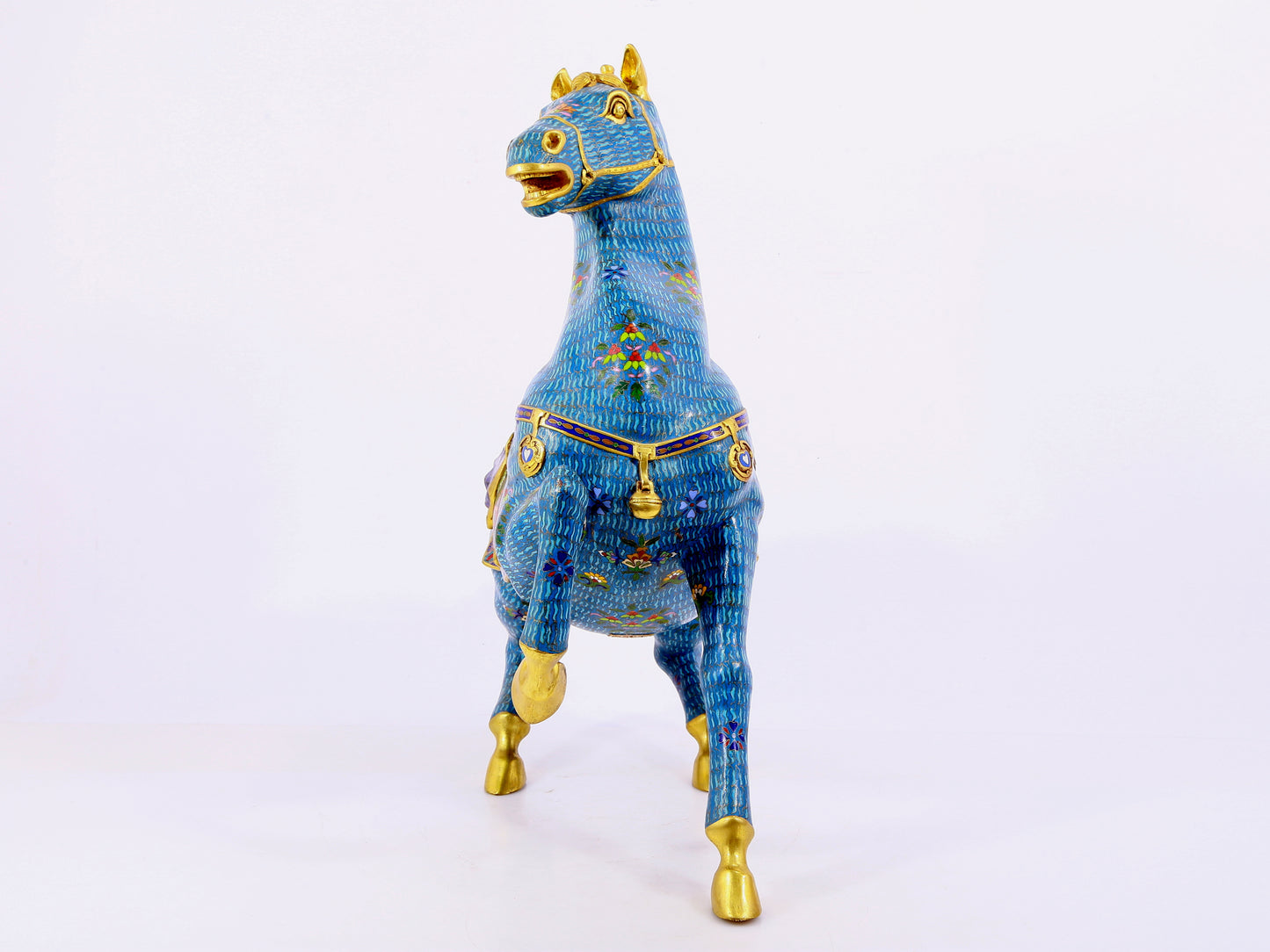 A cloisonné horse ornament