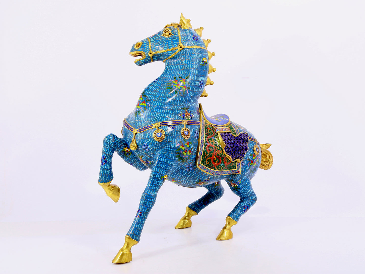 A cloisonné horse ornament