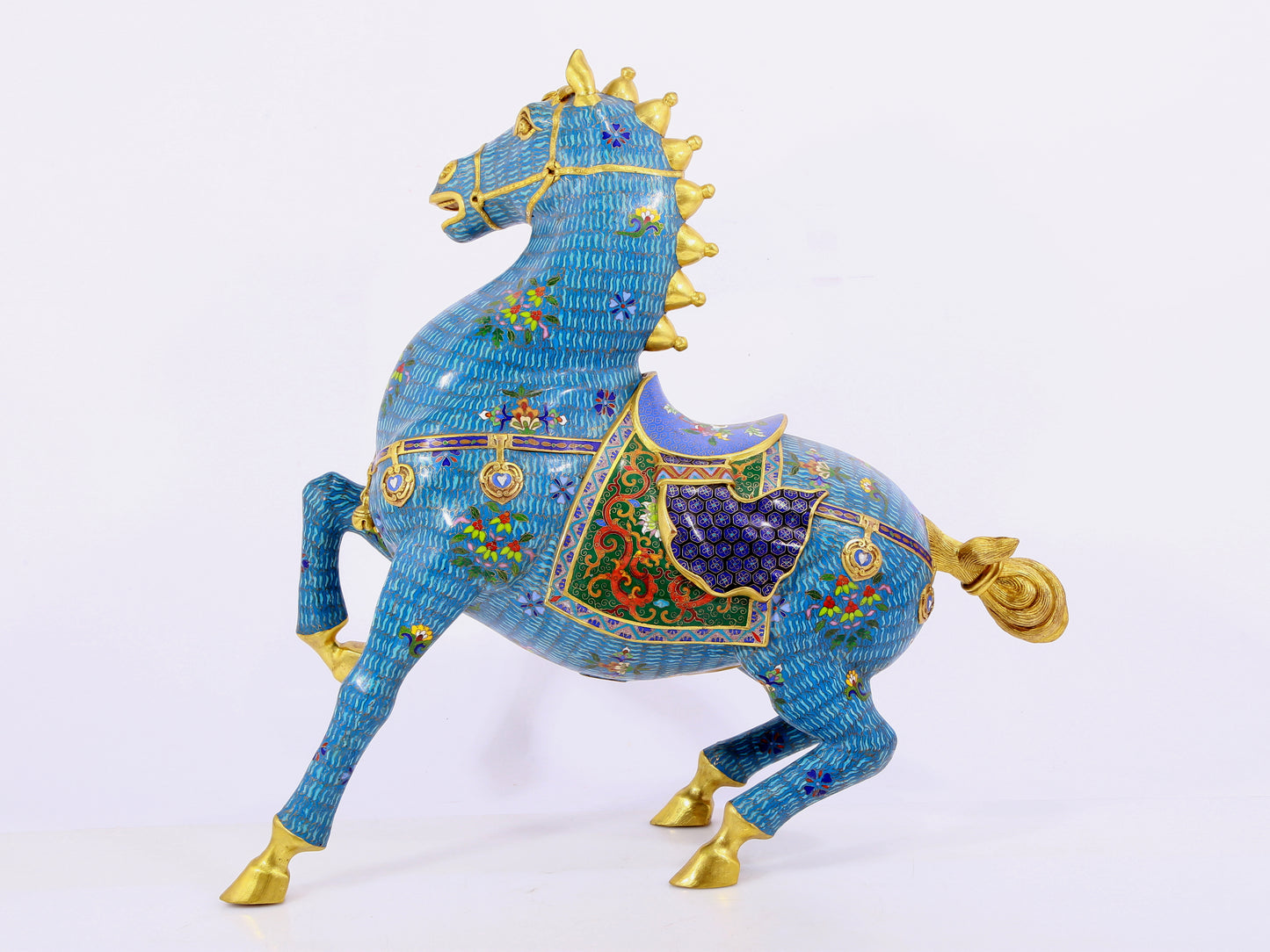 A cloisonné horse ornament