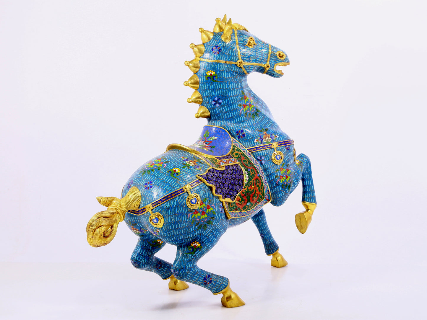 A cloisonné horse ornament