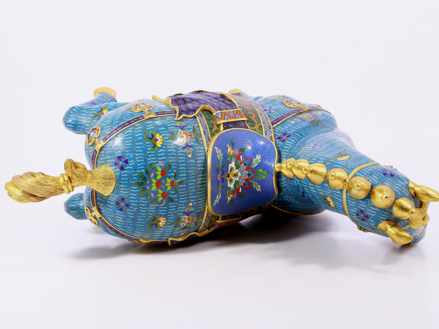 A cloisonné horse ornament