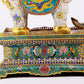 Pair of cloisonné elephant palace lanterns