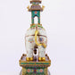 Pair of cloisonné elephant palace lanterns