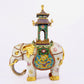 Pair of cloisonné elephant palace lanterns