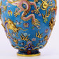 A cloisonné vase with auspicious clouds and dragon pattern