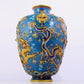 A cloisonné vase with auspicious clouds and dragon pattern