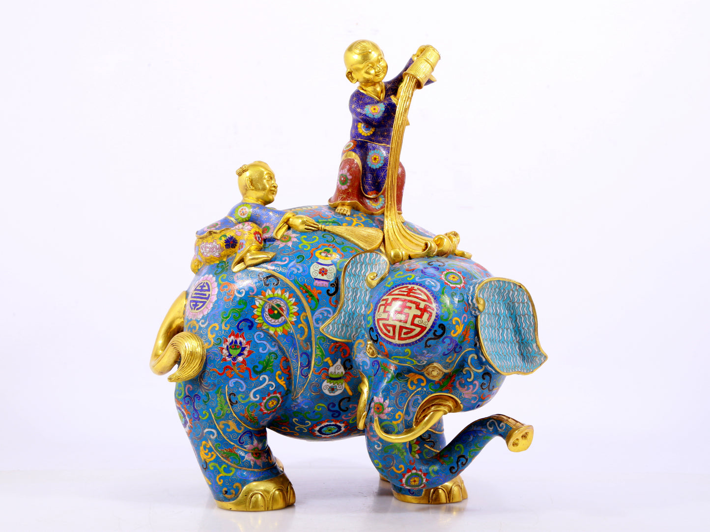 Cloisonné Elephant Ornament