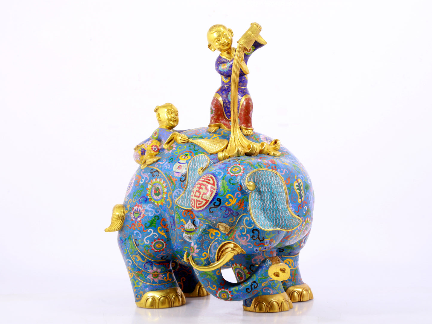 Cloisonné Elephant Ornament