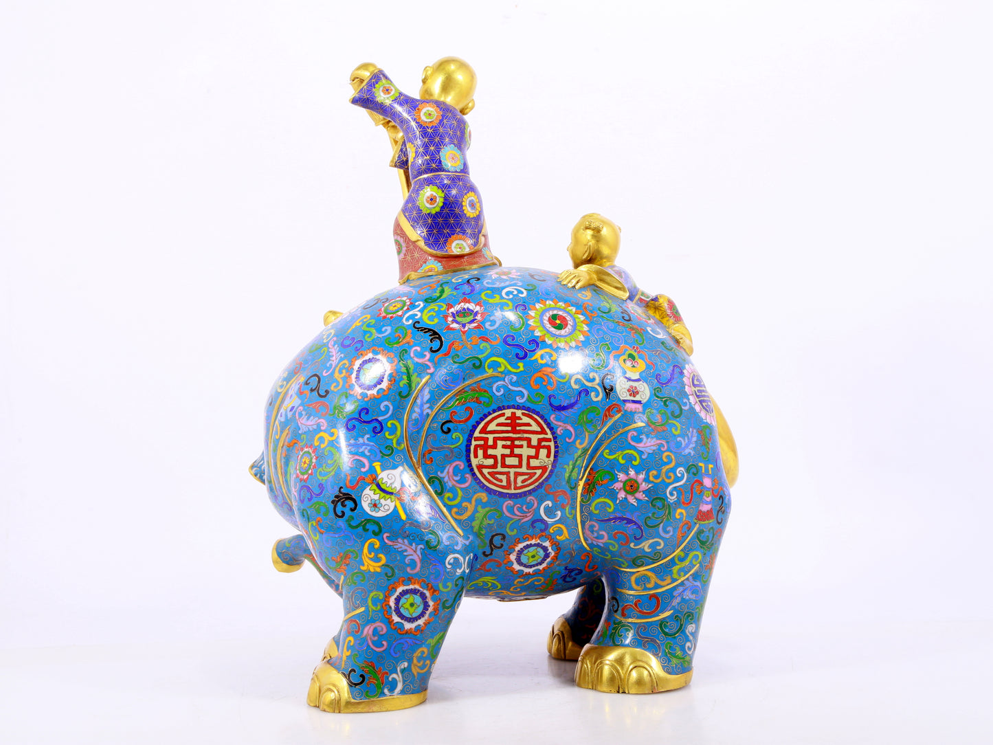 Cloisonné Elephant Ornament