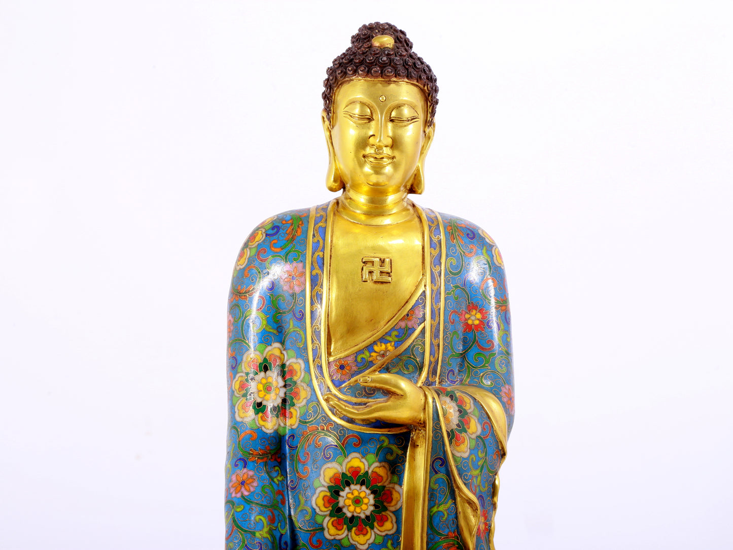 Cloisonné Statue of Gautama Buddha