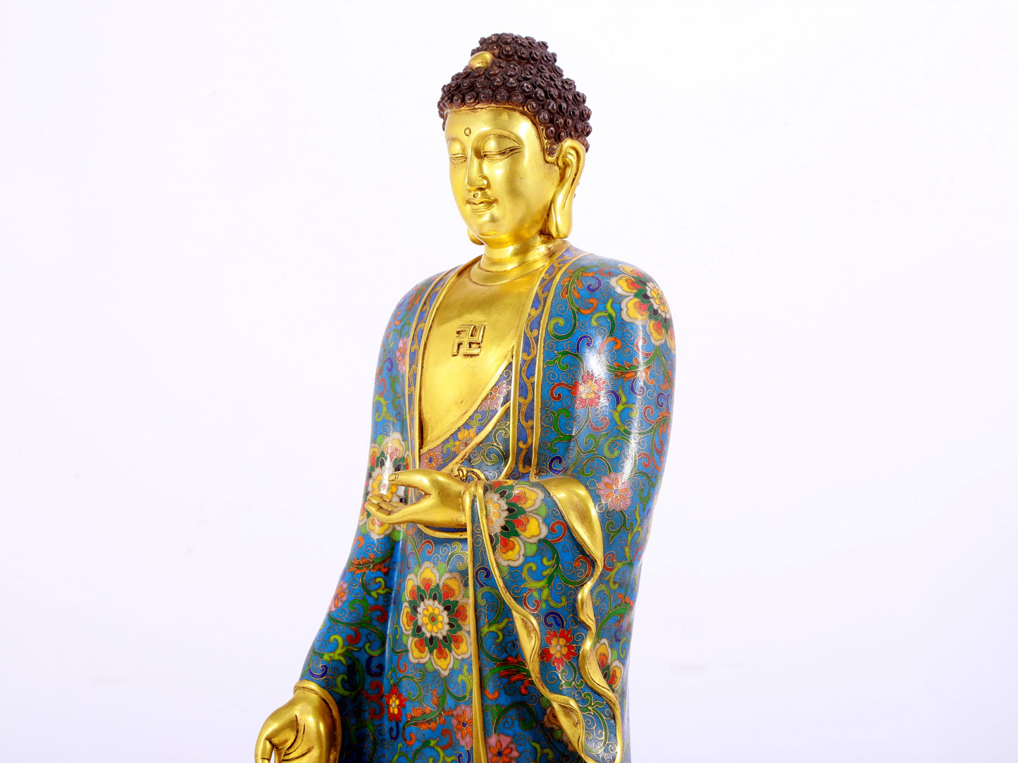 Cloisonné Statue of Gautama Buddha