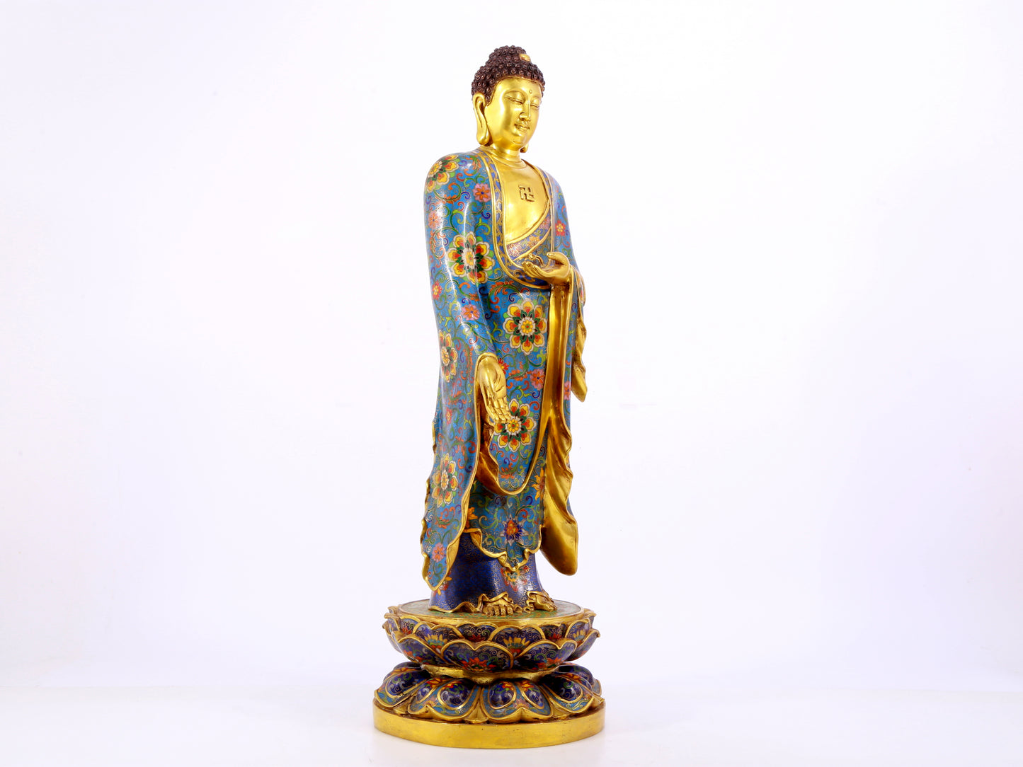 Cloisonné Statue of Gautama Buddha