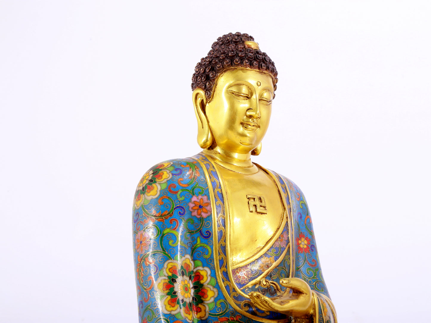 Cloisonné Statue of Gautama Buddha