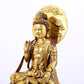 Gilt bronze Bodhisattva statue