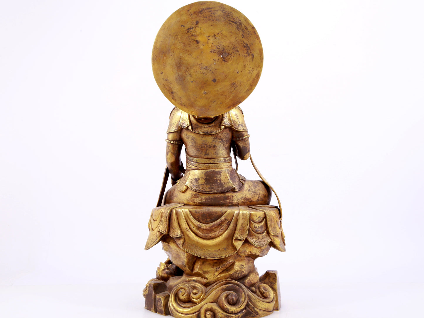 Gilt bronze Bodhisattva statue