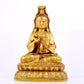 Gilt bronze Guanyin statue