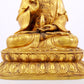 Gilt bronze Guanyin statue