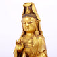 Gilt bronze Guanyin statue