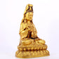 Gilt bronze Guanyin statue