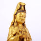 Gilt bronze Guanyin statue