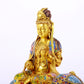 Cloisonné statue of Puxian Bodhisattva and Manjushri Bodhisattva