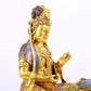 Cloisonné statue of Puxian Bodhisattva and Manjushri Bodhisattva