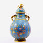 A pair of cloisonne flower and bird pattern amphora