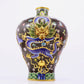 A cloisonné vase with auspicious clouds and dragon pattern