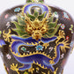 A cloisonné vase with auspicious clouds and dragon pattern