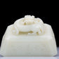 A Precious White Jade 'Animal Mask' Quadripod Censer And Cover