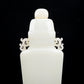 A Precious White Jade Vase And Cover