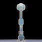 A Precious Cloisonne White Jade-Inlaid 'Scrolling Lotus& Bat' Ruyi Scepter