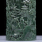 A Precious Jasper 'Figure& Landscape' Brush Pot