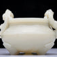 Precious White Jade Chi-Dragon-Handled Tripod Censer