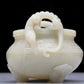 Precious White Jade Chi-Dragon-Handled Tripod Censer