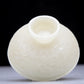 A Precious White Jade 'Scrolling Lotus' Censer And Cover