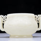 A Precious White Jade 'Scrolling Lotus' Censer And Cover