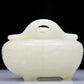 A Precious White Jade 'Dragon' Tripod Censer