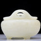 A Precious White Jade 'Dragon' Tripod Censer