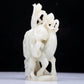 A Precious White Jade 'Deer& Crane' Decoration