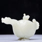 A Precious White Jade Goose-Form Decoration