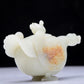 A Precious White Jade Goose-Form Decoration