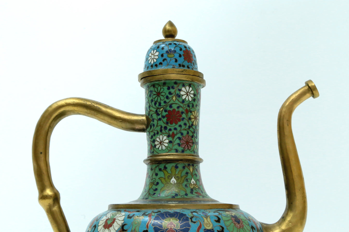 A Fine Cloisonne 'Scrolling Lotus' Ewer