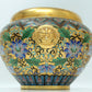 A Fine Cloisonne 'Scrolling Lotus' Lion-Handled Water Pot