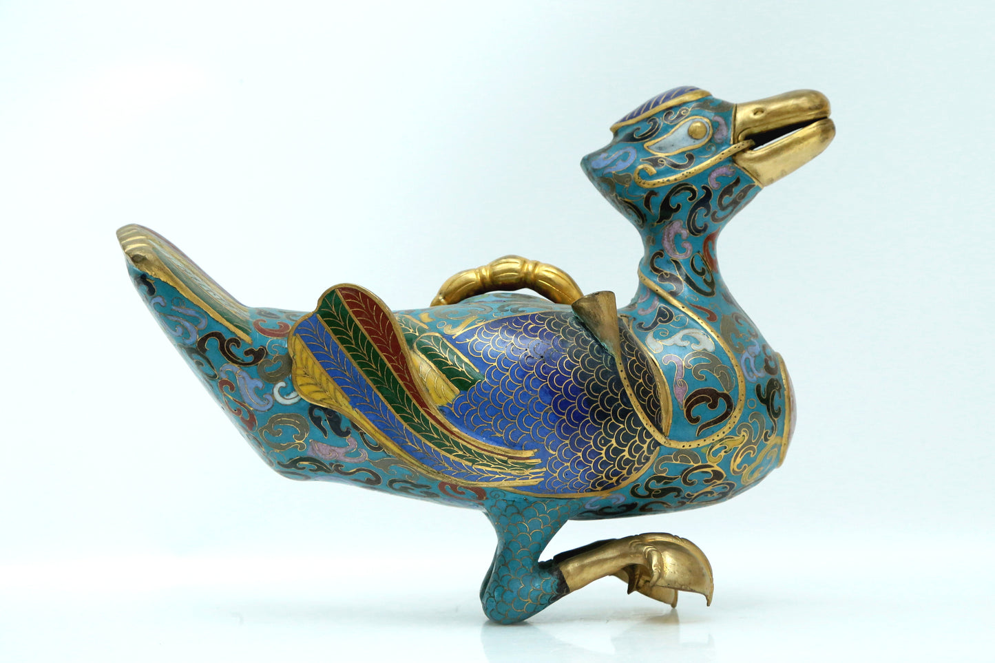 A Fine Pair Of Cloisonne Ducks