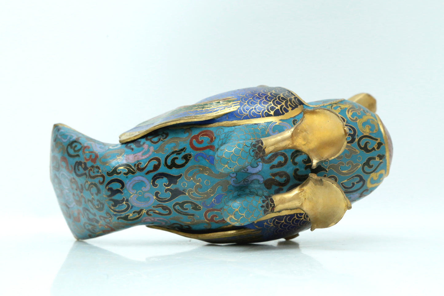 A Fine Pair Of Cloisonne Ducks