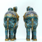 A Fine Pair Of Cloisonne Camels