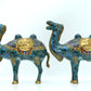 A Fine Pair Of Cloisonne Camels