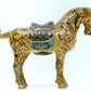 A Fine Pair Of Cloisonne Horses