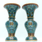 Fine Pair Of Cloisonne 'Scrolling Lotus' Vases